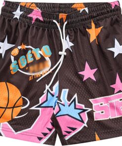 DIOTSR Mens Graphic Basketball Shorts Drawstring Running Workout Shorts Summer Cool Casual Shorts