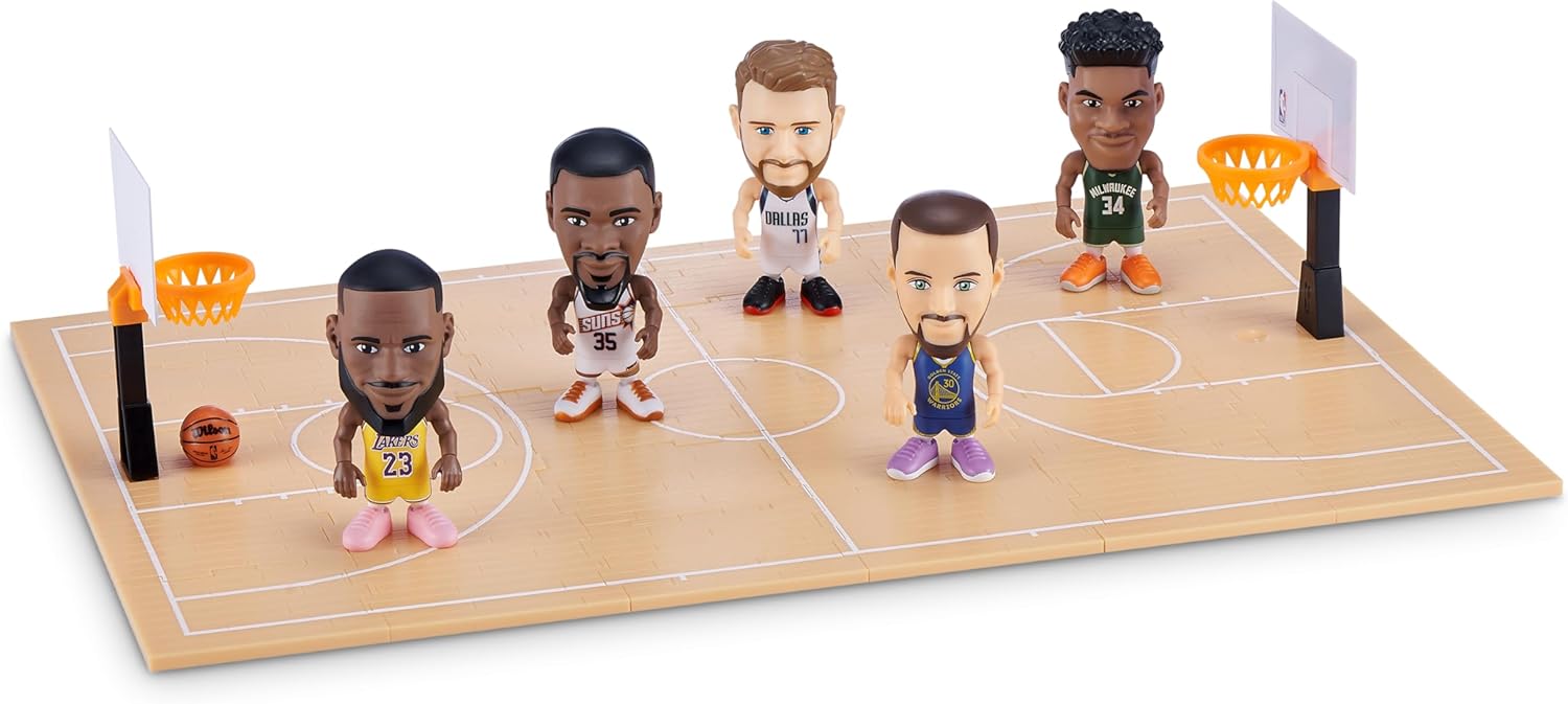 5 Surprise NBA Ballers Series 1 (2 Pack) Toy Mystery Capsule Figurine by ZURU for Kids, Teens, Adults- Players Like Luka Dončić, LaMelo Ball, Jayson Tatum, James Harden and Kevin Durant - Image 3