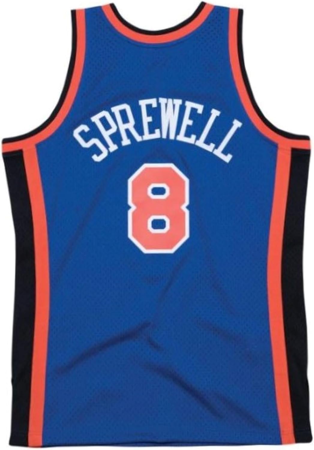 Mitchell & Ness NBA New York Knicks Latrell Sprewell #8 1998-99 HWC Swingman Jersey - Blue - Image 2