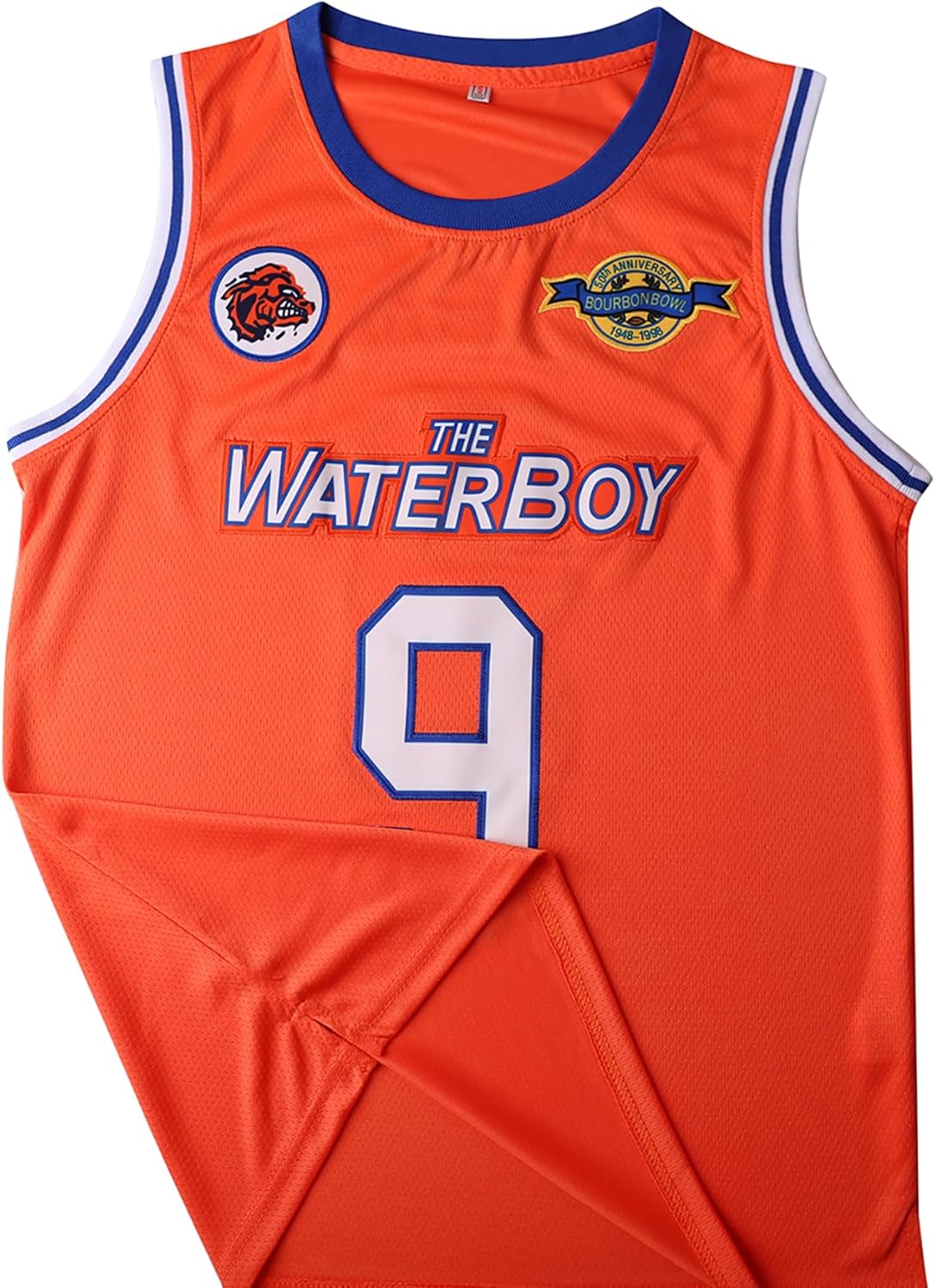 Bobby Boucher Basketball Jersey,9 The Waterboy Sandler Mud Dogs Bourbon Bowl 50th Anniversary Movie Basketball Jersey - Image 6