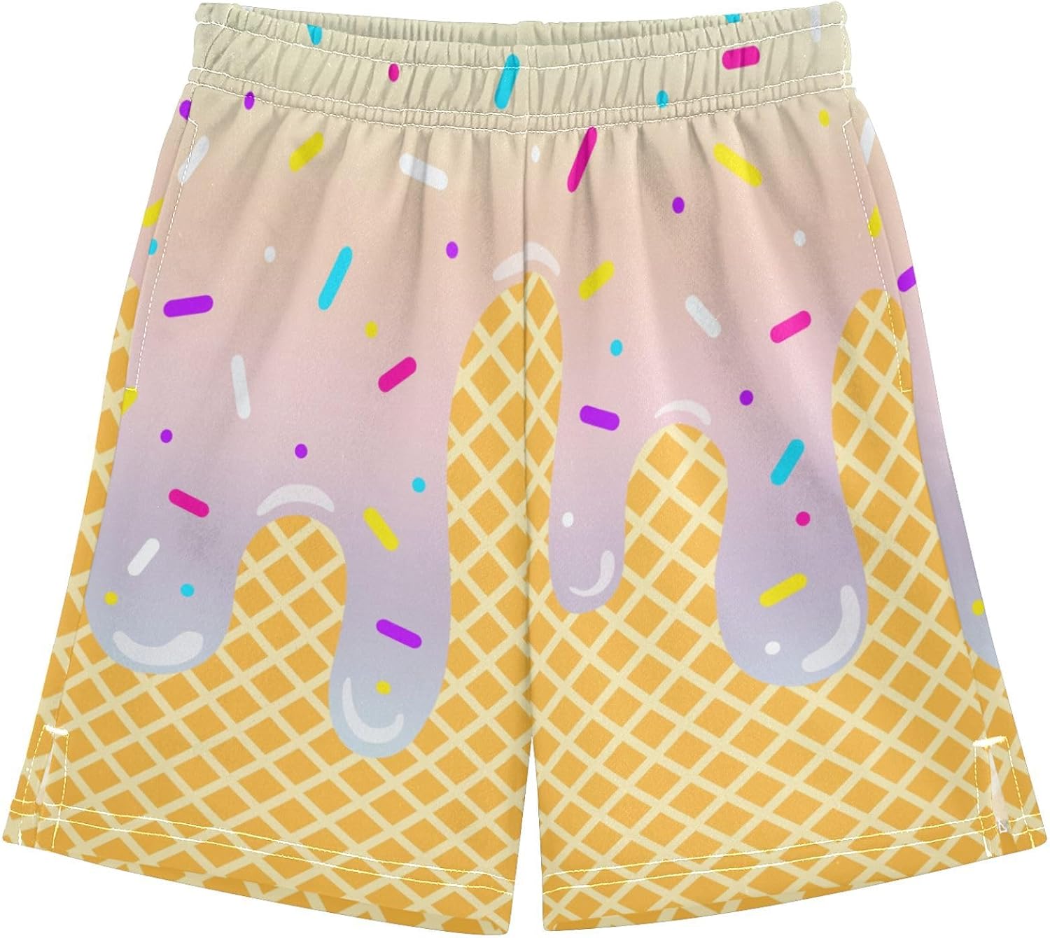 Boys Athletic Shorts Basketball Shorts Ice Cream Hiking Gym Shorts with Pocket for Outdoor Activity 7-15Y - Image 14