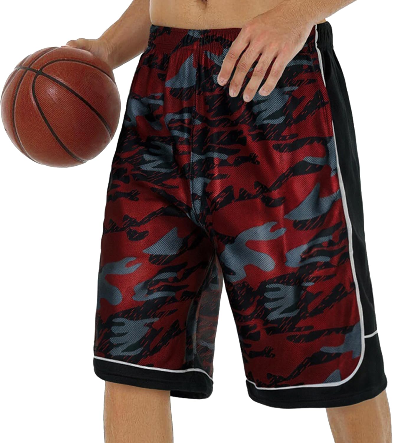 Men's 11'' Cool Basketball Shorts with Pockets Long Gym Athletic Shorts Running Quick-Dry Drawstring - Image 13