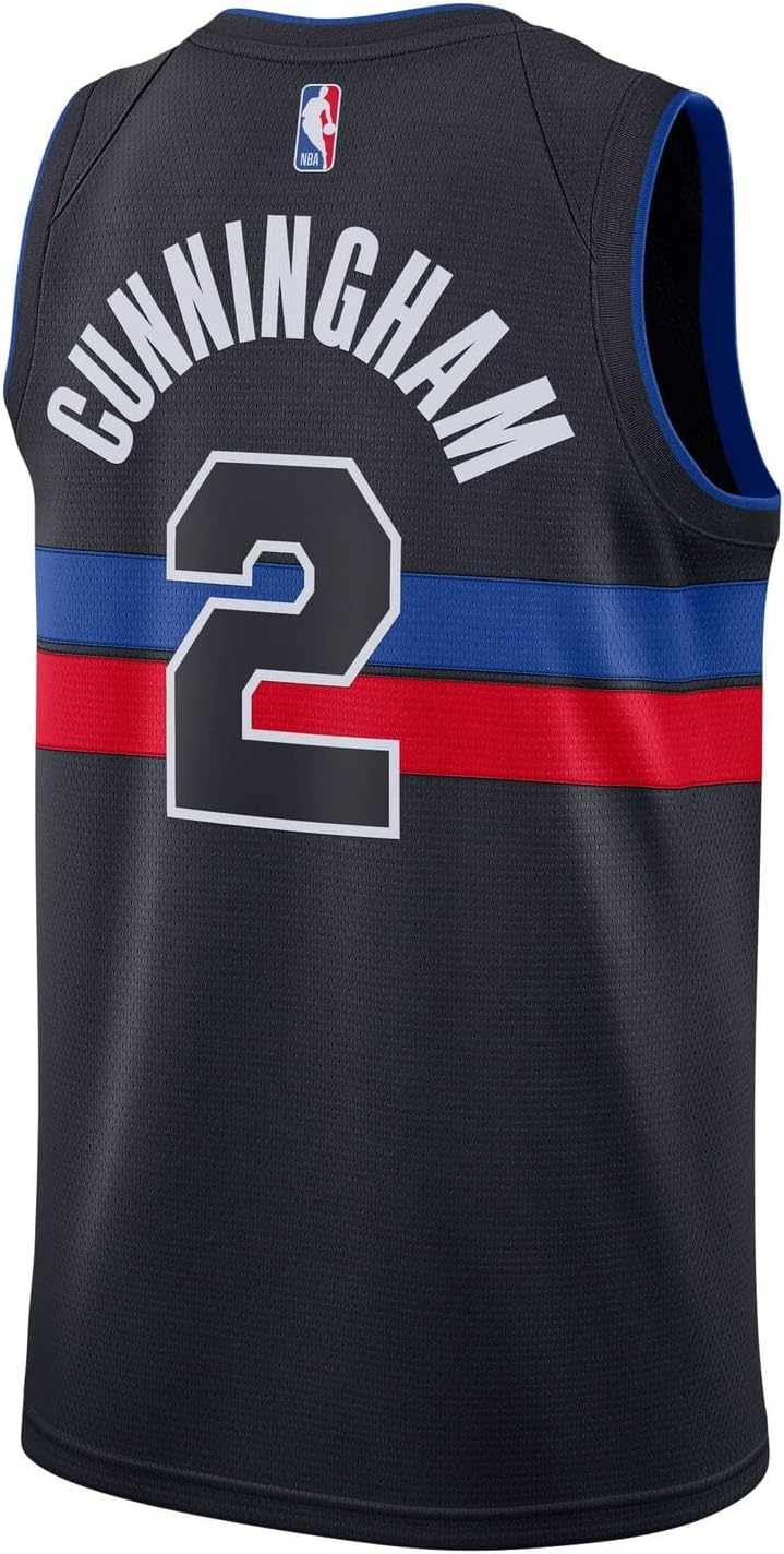 Outerstuff Cade Cunningham Detroit Pistons NBA Kids Youth 8-20 Black Statement Edition Swingman Jersey - Image 3