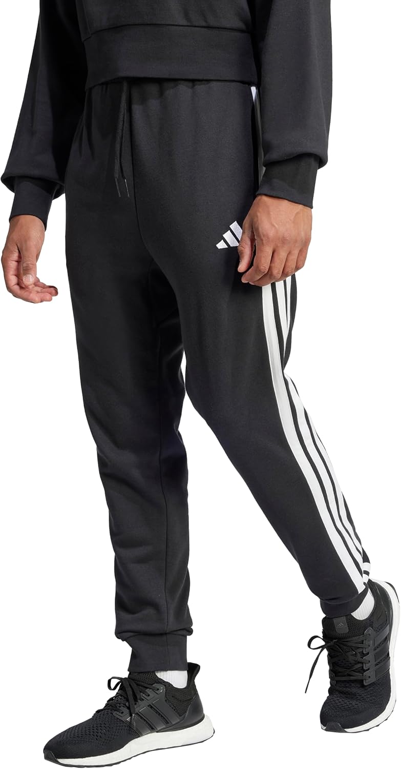 adidas Men's Essentials 3-Stripes French Terry Pants - Image 7