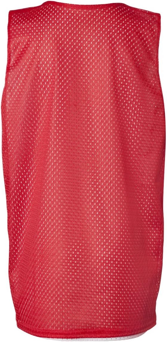 Badger Sport Red/White Adult Small Reversible Mesh Tank Top Jersey Uniform - Image 3