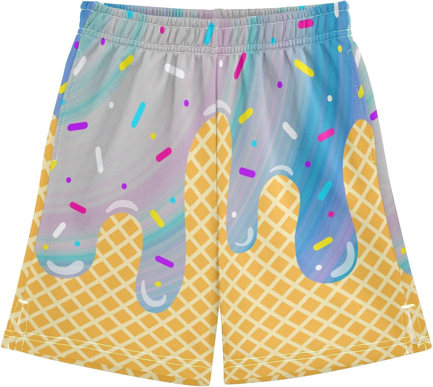 Boys Athletic Shorts Basketball Shorts Ice Cream Hiking Gym Shorts with Pocket for Outdoor Activity 7-15Y - Image 10