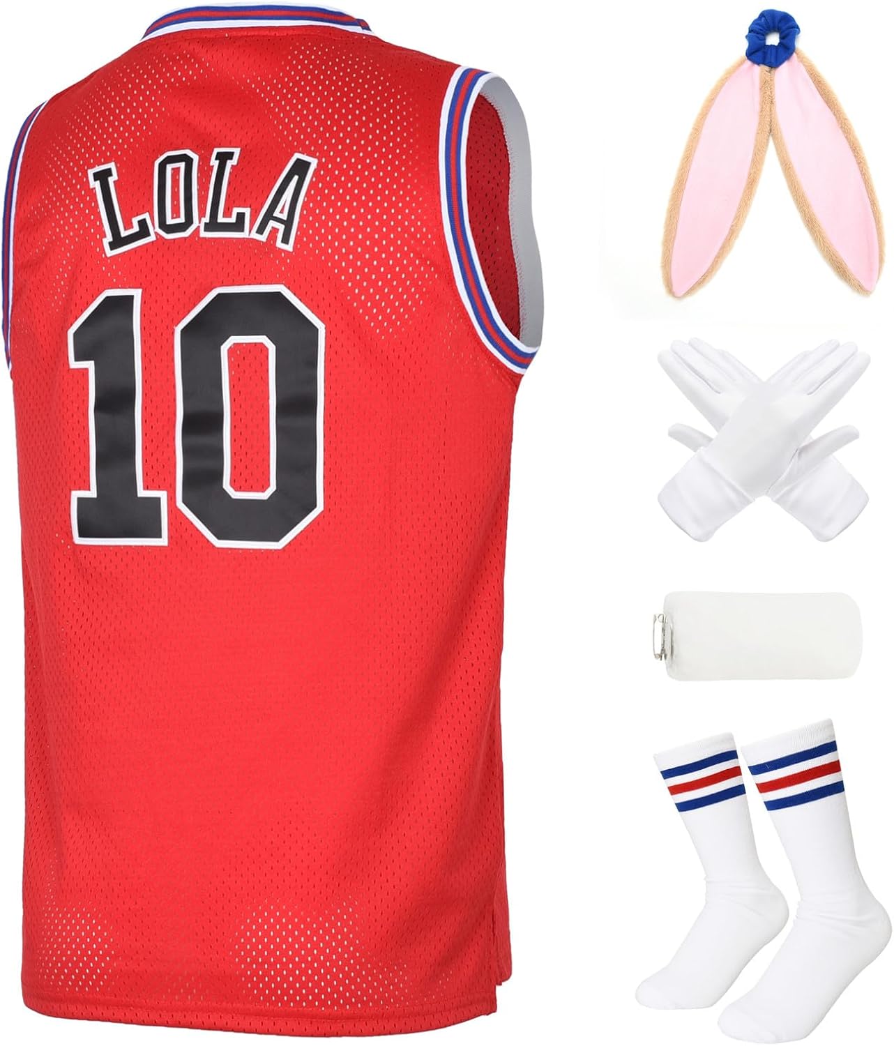 Lola Jersey #10 Cosplay Movie Jerseys for 90s Hip Hop Party Costume for Men/Women Basketball Jersey - Image 7