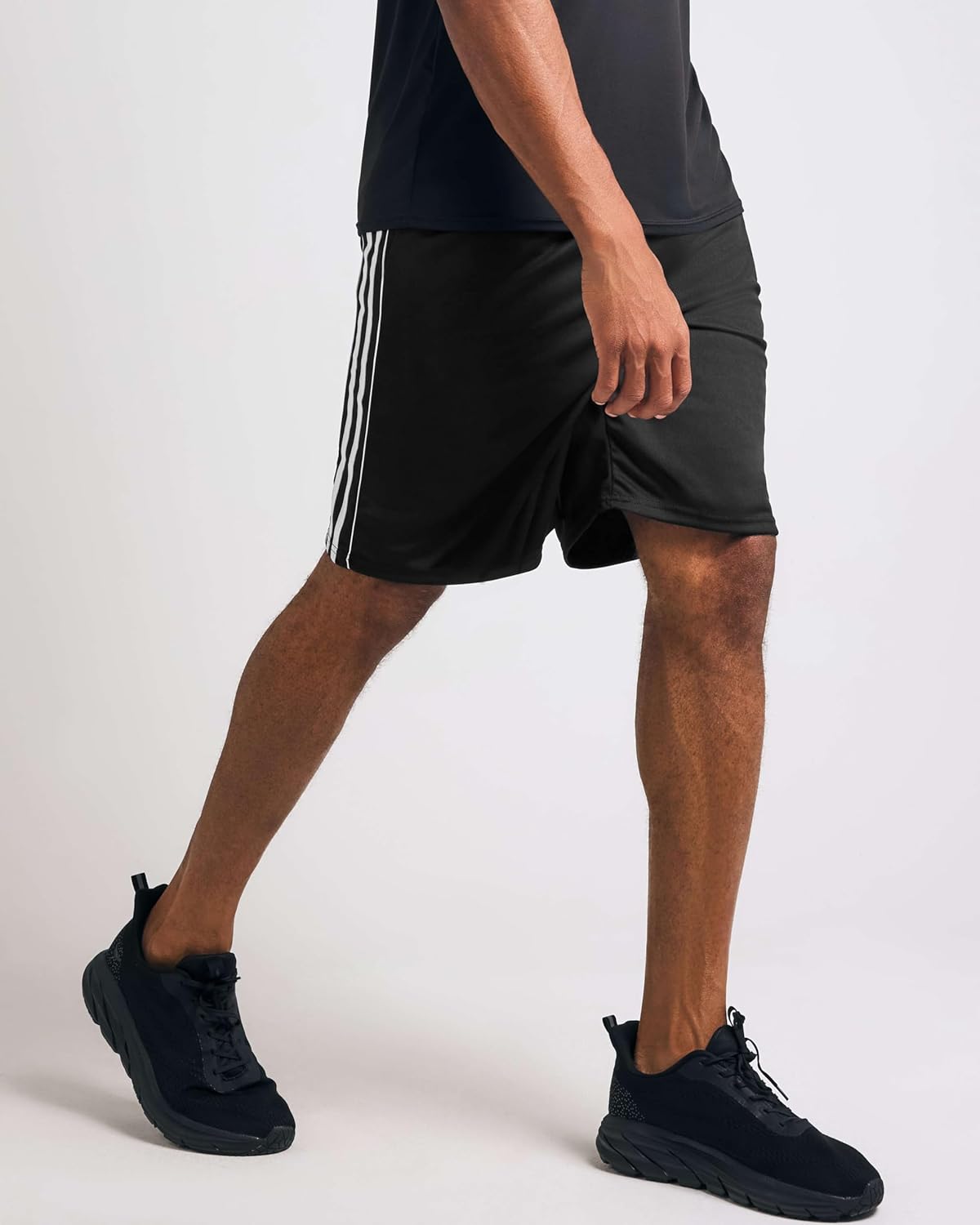 Real Essentials 5 Pack: Men’s 9" Mesh Shorts – Athletic Gym, Workout, Basketball, Running, Casual Lounge Activewear Pockets - Image 3