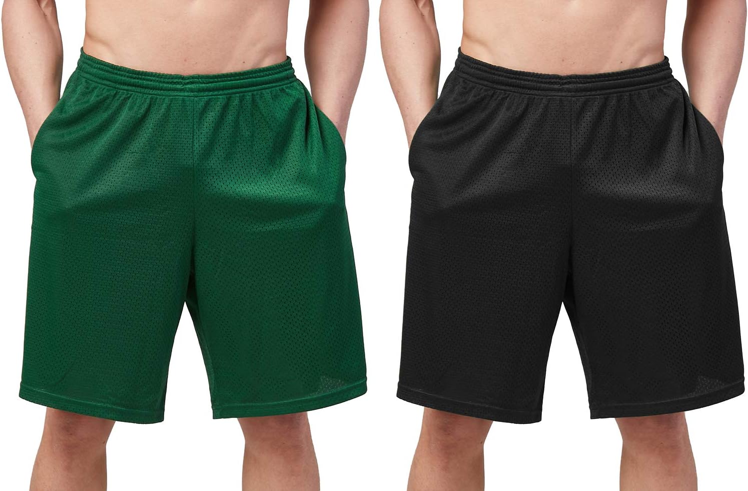 DEVOPS Men's 2-Pack Loose-Fit 10" Workout Gym Shorts with Pockets - Image 21