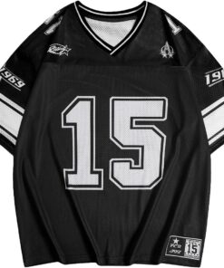 SOLY HUX Men's Graphic Jersey T-Shirts V Neck Racing Print Casual Tees Streetwear Summer Top Tshirt