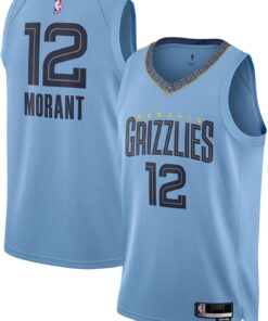 Outerstuff Ja Morant Memphis Grizzlies NBA Kids Youth 8-20 Light Blue Statement Edition Swingman Jersey