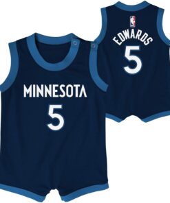 Anthony Edwards Minnesota Timberwolves NBA Infants 12-24 Navy Icon Edition Player Jersey