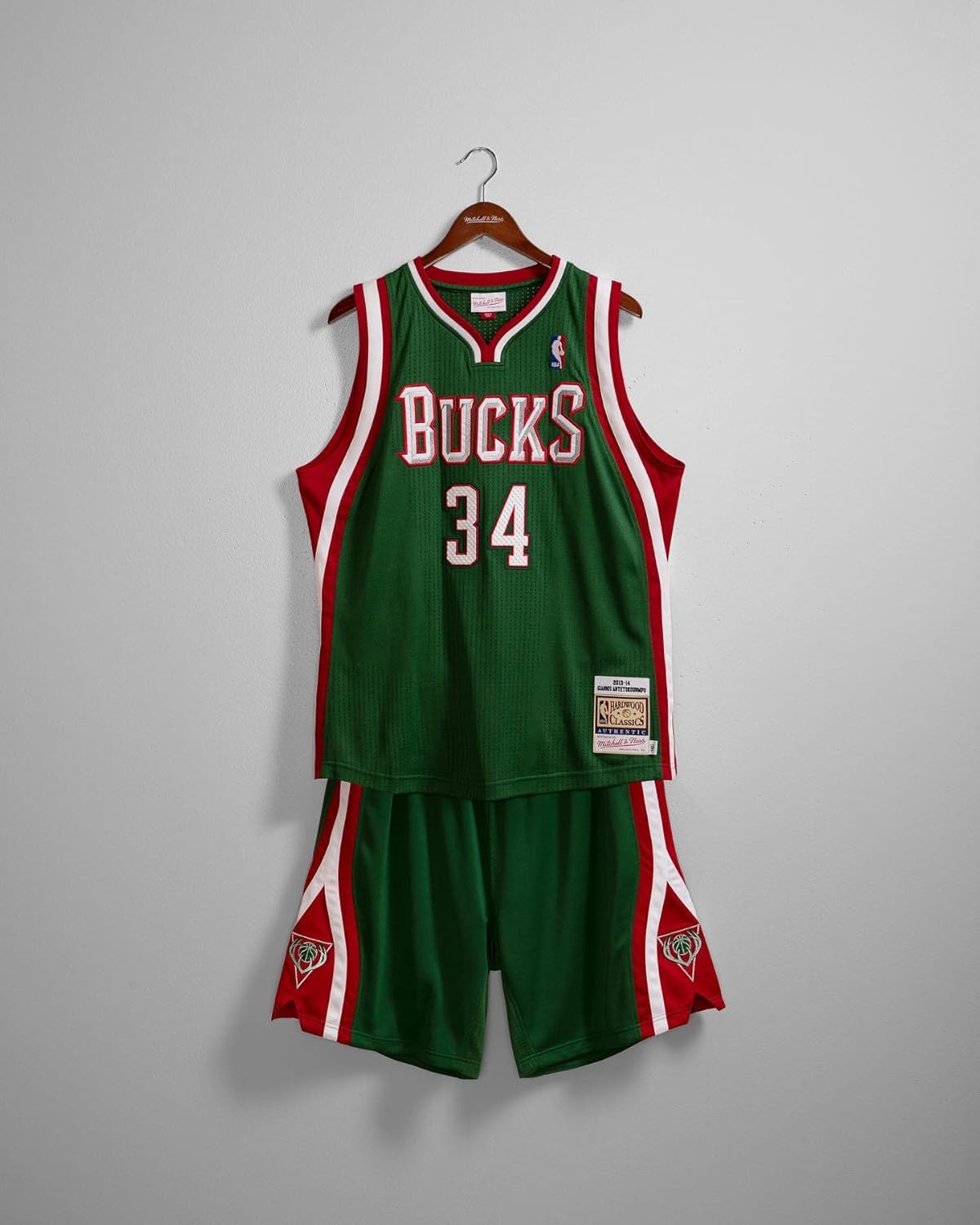 Mitchell & Ness NBA Authentic Road Jersey 2013 Milwaukee Bucks - G. Antetokounmpo, Green - Image 6
