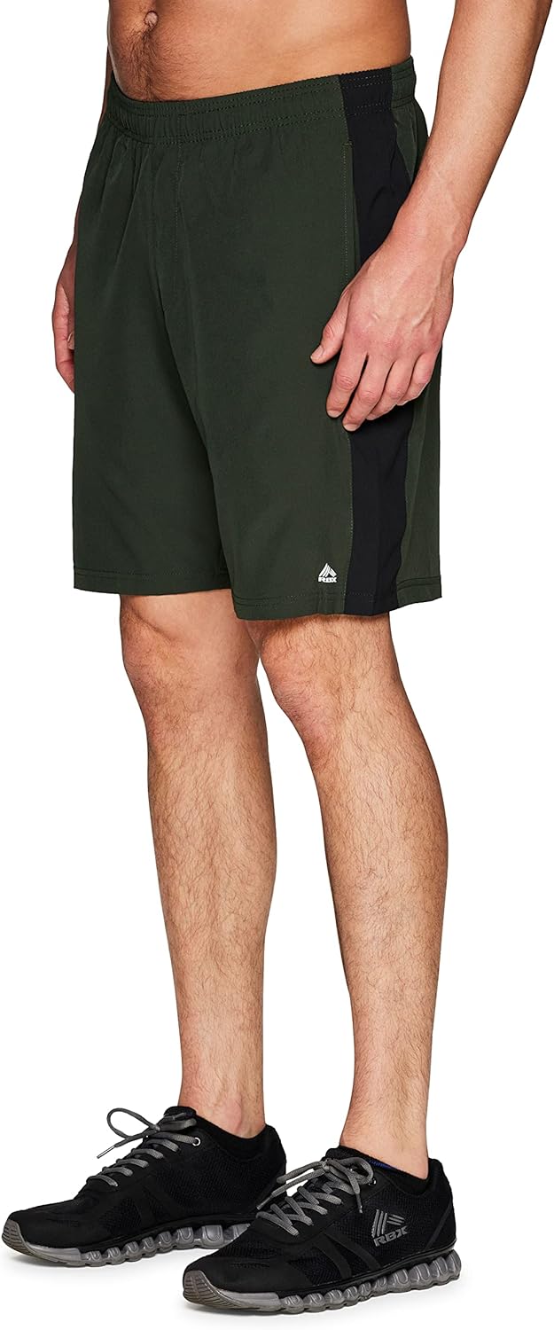 RBX Active Men's 9-Inch Inseam Stretch Woven Athletic Basketball Gym Shorts with Pockets - Image 11