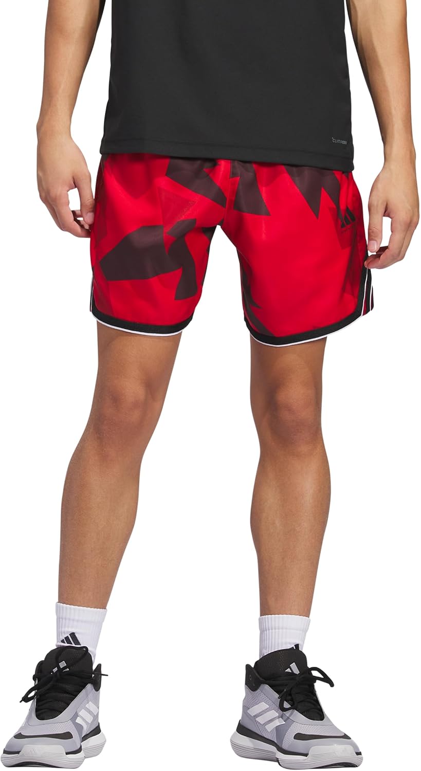 adidas Men's Crazylite All Over Printed Basketball Shorts - Image 8