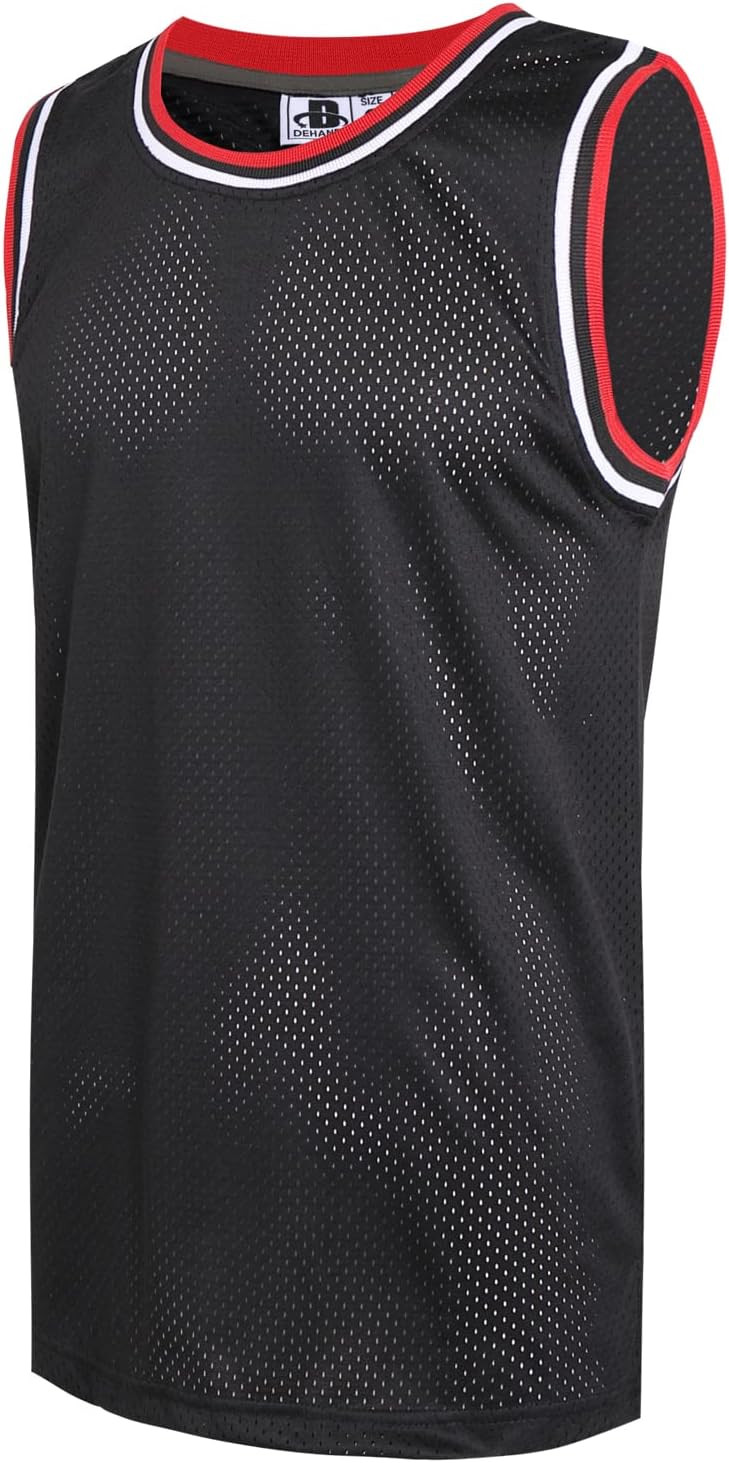 DEHANER Blank Mens Basketball Jersey Mesh Training Practice Athletic Sports Shirts Team Uniforms Fans Outfits Tops