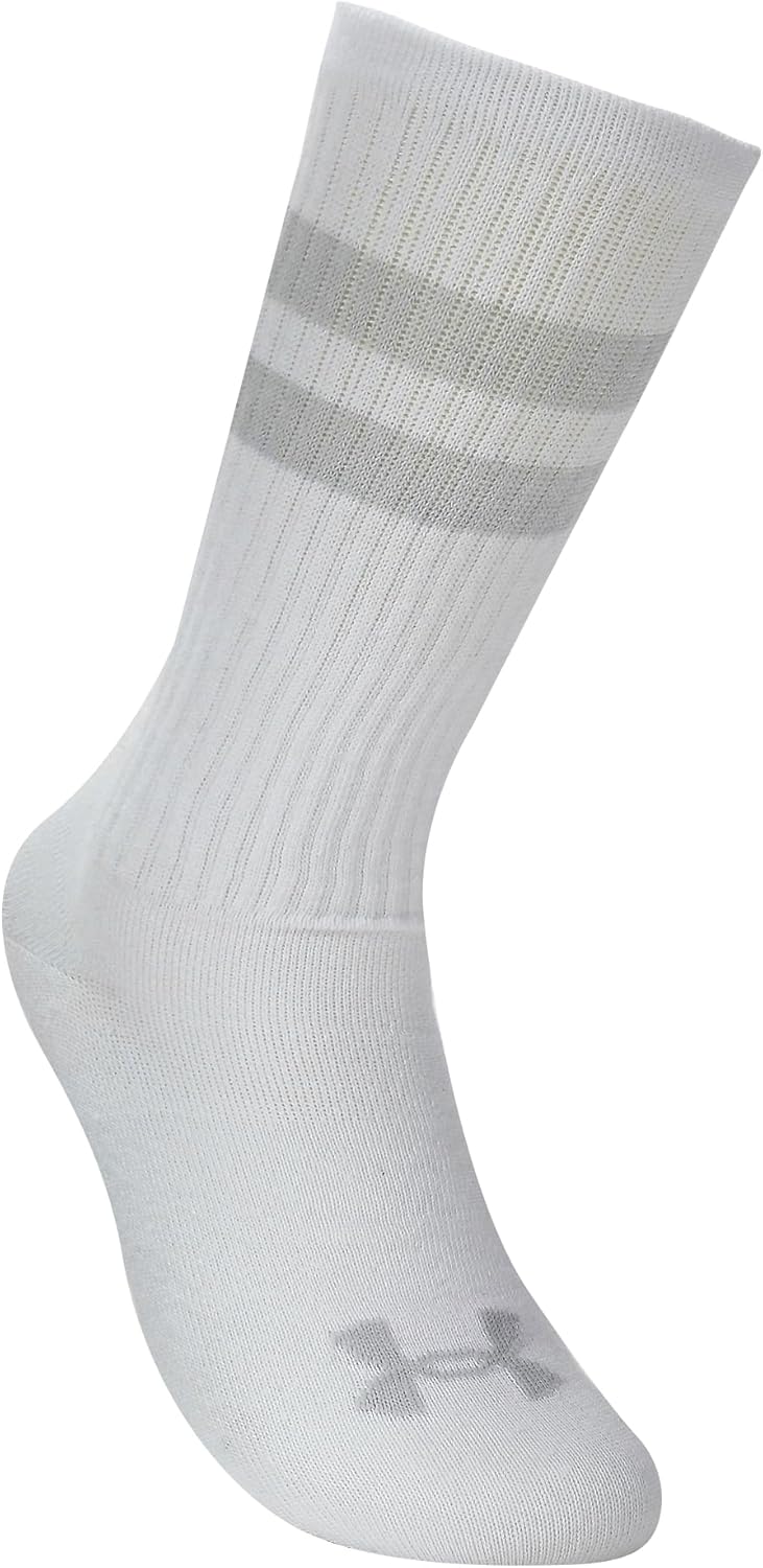 Under Armour Unisex-Adult Essential Crew Socks 6 Pack