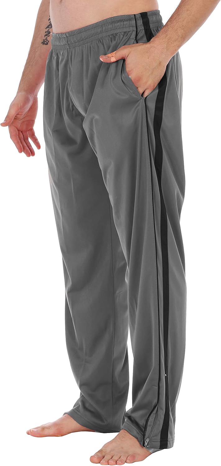 Gioberti Mens Athletic Track Pants with Zip Bottom - Image 10