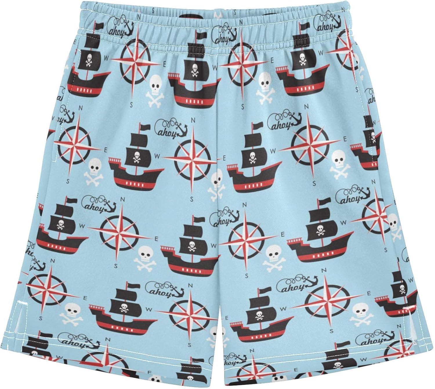 Boys Athletic Shorts with Pockets Running Basketball Shorts for Youth Elastic Waist Size 7-16 - Image 14