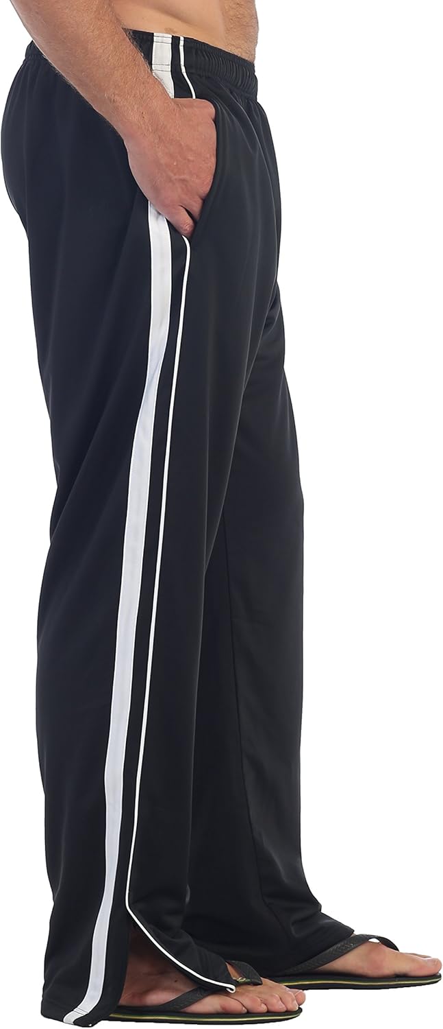 Gioberti Mens Athletic Track Pants with Zip Bottom