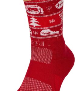 Nike Elite Men's Christmas Basketball Crew Socks X-Large (Fits Men 12-15) SX7866-687 Red, White