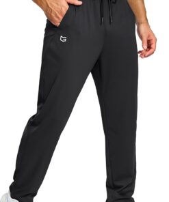 G Gradual Men's Sweatpants with Pockets Lightweight Workout Athletic Track Pants Stretch Gym Running Jogging Joggers for Men