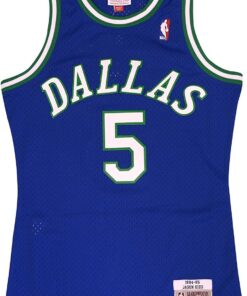 Mitchell & Ness Dallas Mavericks Jason Kidd Swingman Jersey NBA Throwback Blue (Medium)