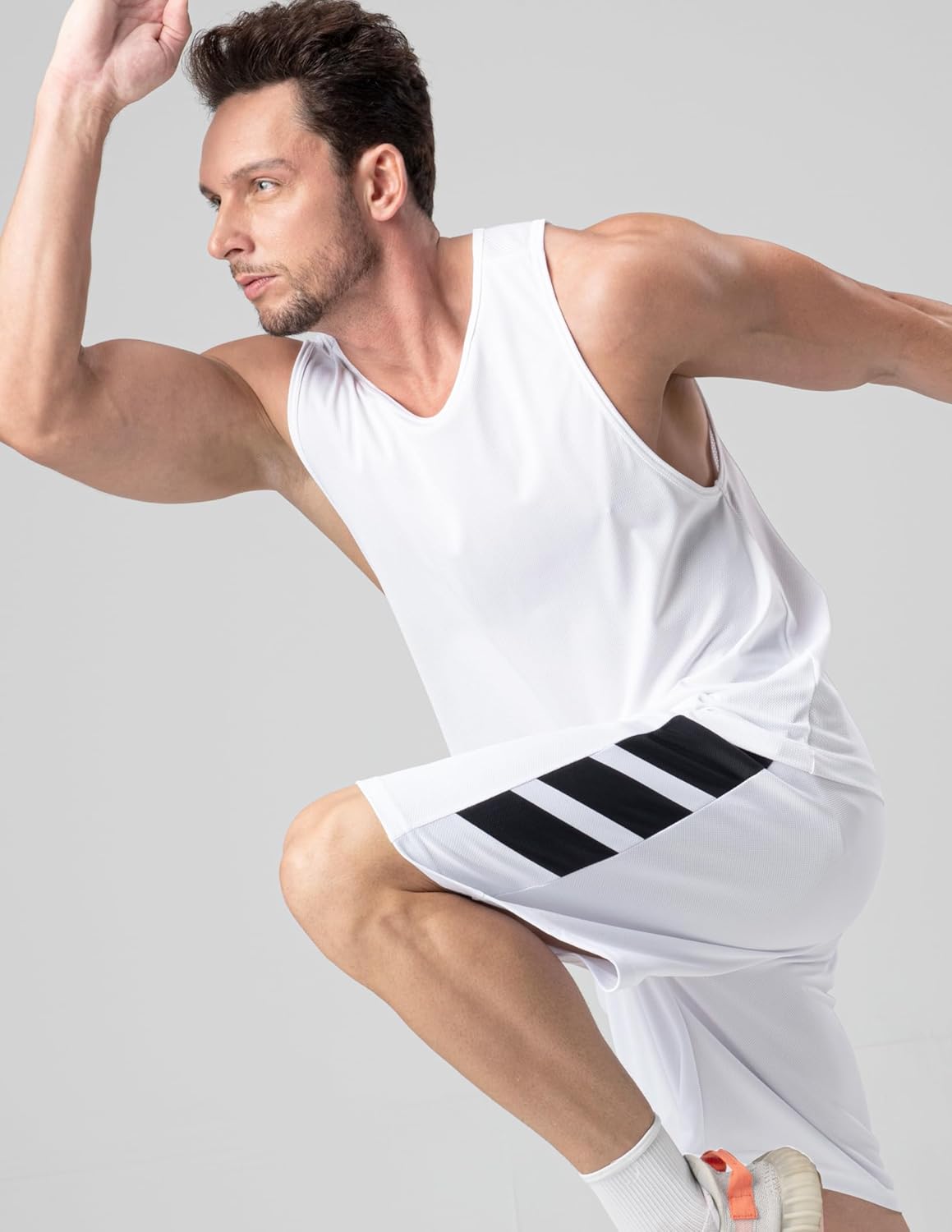 Liberty Imports 5 Pack Men's Quick Dry Athletic Basketball Shorts 9" Inseam with Pockets, Activewear for Workout Gym Running - Image 5