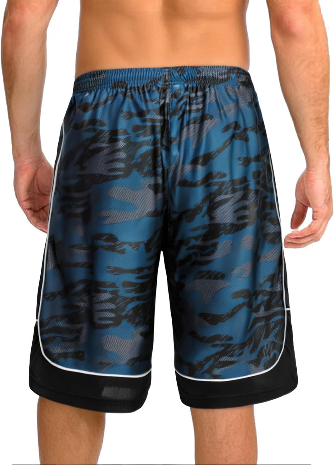 Men's 11'' Cool Basketball Shorts with Pockets Long Gym Athletic Shorts Running Quick-Dry Drawstring - Image 2