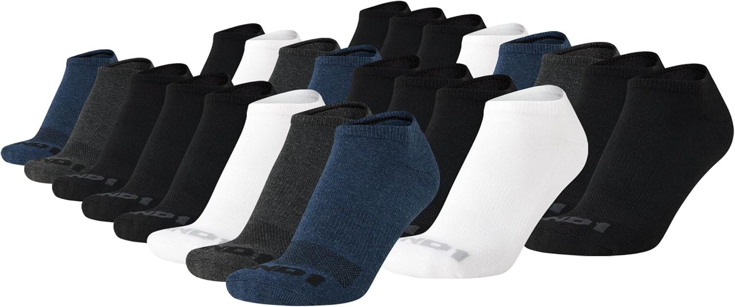AND1 Men's Socks - Athletic Cushion Low Cut Socks (24 Pack) - Image 9