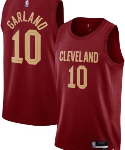 Darius Garland Cleveland Cavaliers NBA Boys Youth 8-20 Red Burgundy Icon Edition Swingman Jersey
