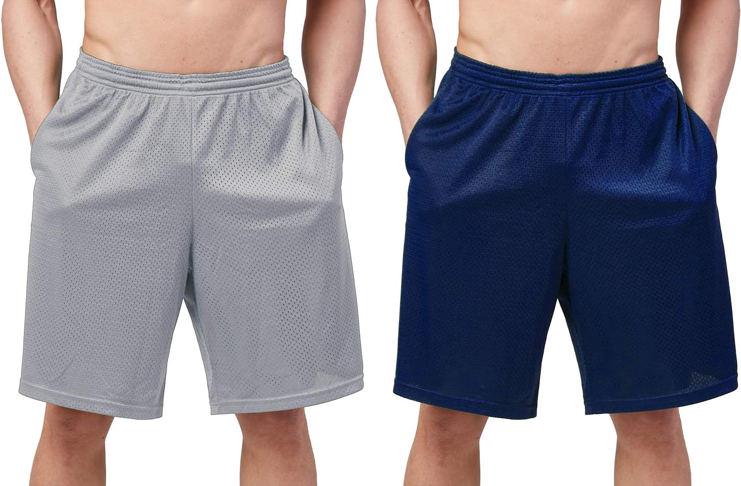 DEVOPS Men's 2-Pack Loose-Fit 10" Workout Gym Shorts with Pockets - Image 17