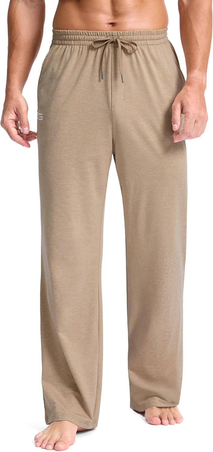G Gradual Men's Yoga Sweatpants Soft Lounge Casual Pants Open Bottom Stretchy Athletic Sweat Pants with Pockets - Image 14