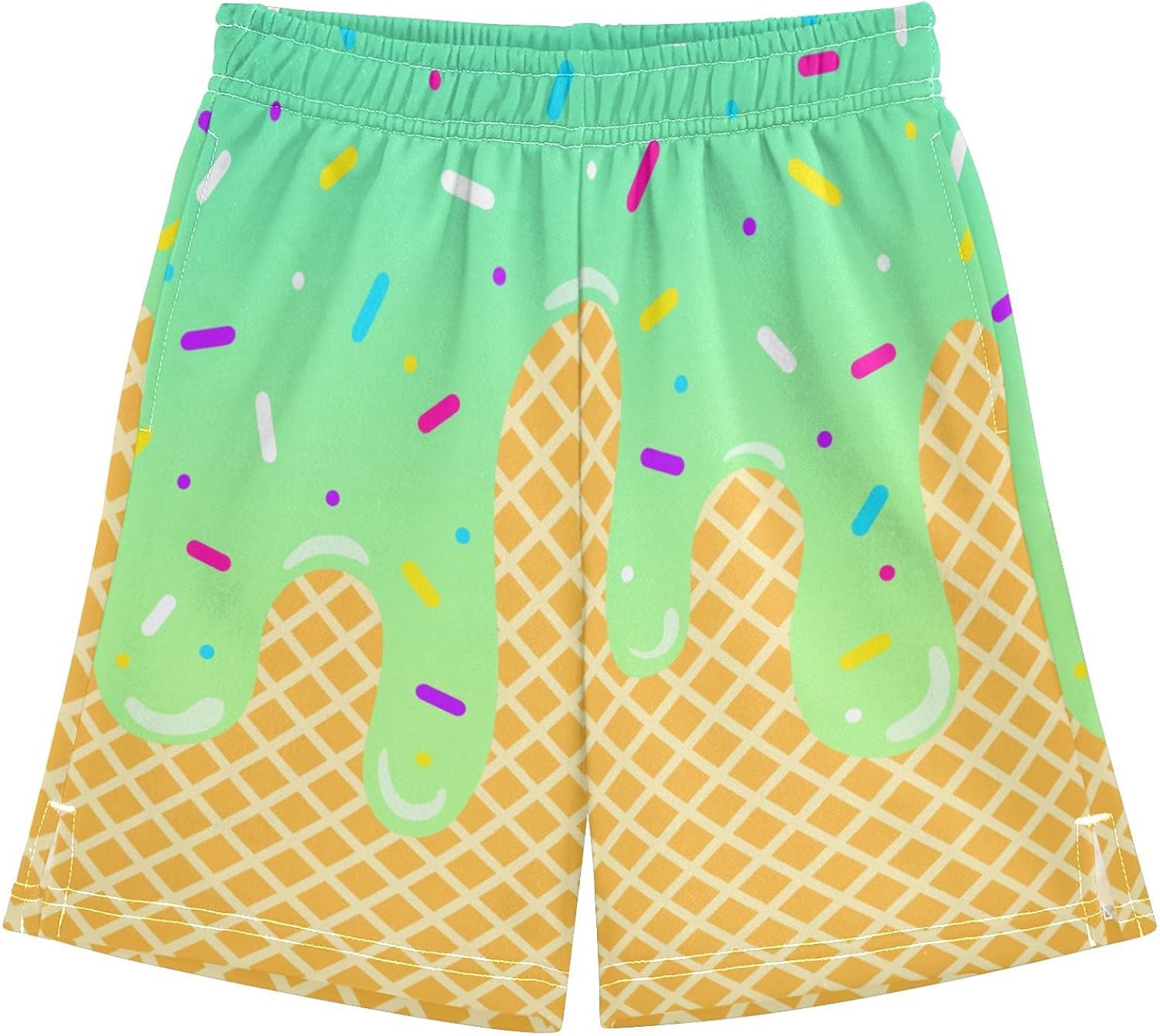Boys Athletic Shorts Basketball Shorts Ice Cream Hiking Gym Shorts with Pocket for Outdoor Activity 7-15Y - Image 22