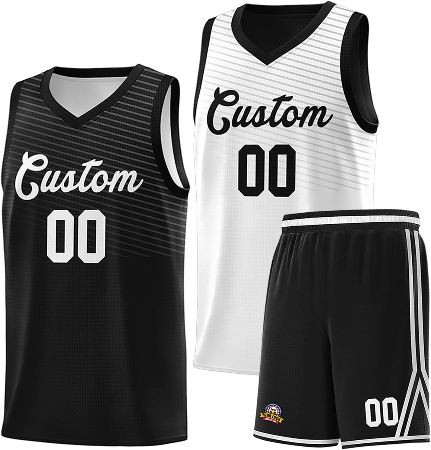 Custom Reversible Basketball Jersey Uniform Suit for Men Women Kids Personalized Jerseys Printed Name Number Logo