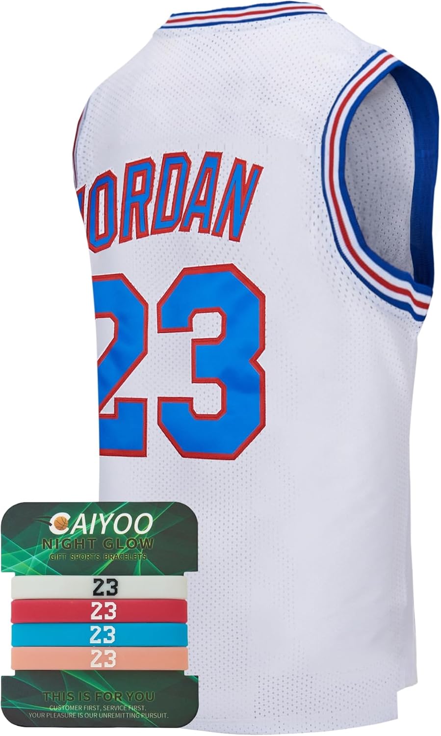 Bugs Lola #23 Youth Basketball Jersey for Kids Boys Halloween Costume with Luminous Wristband