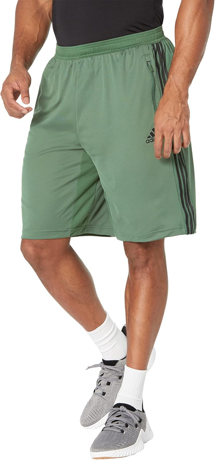 adidas Men's Designed 2 Move 3-Stripes Primeblue Shorts - Image 9