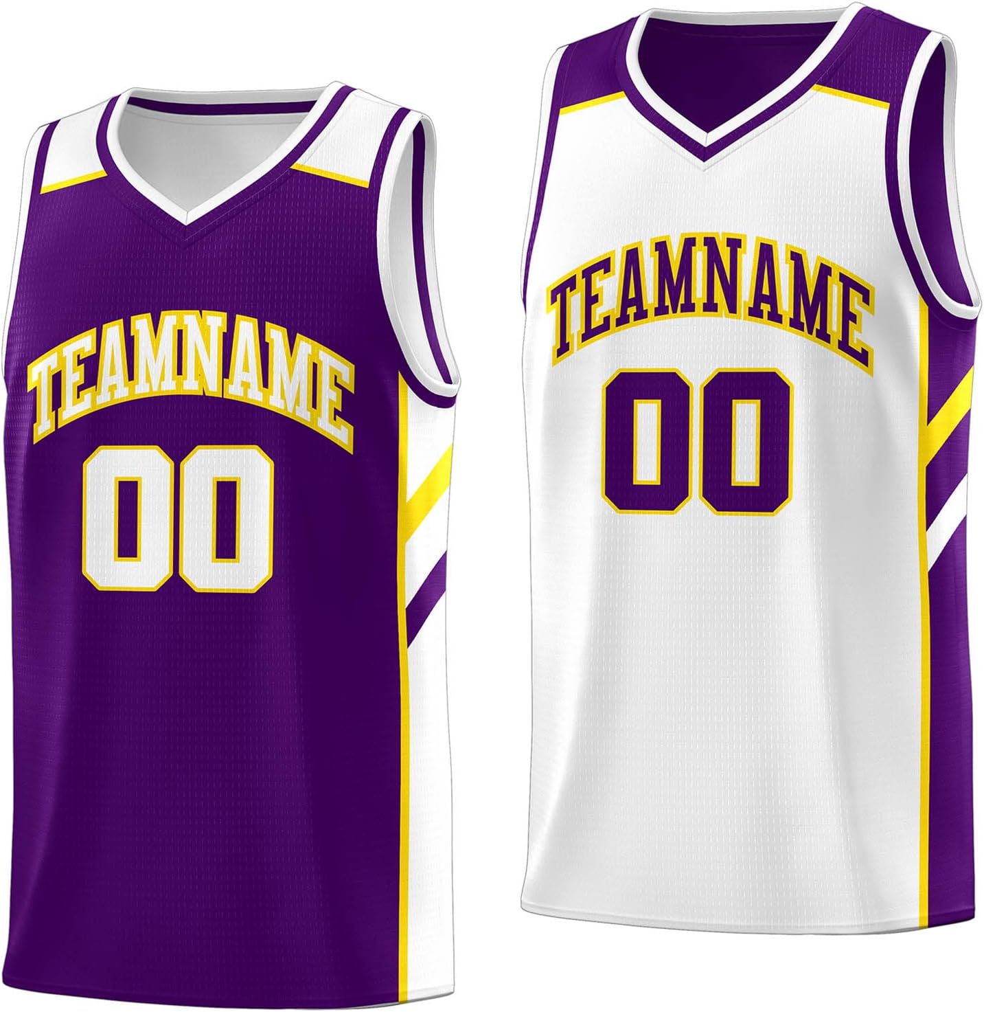Custom Reversible Basketball Jersey - Personalize Team Uniform Design Your Own Name & Number for Men/Youth - Image 31