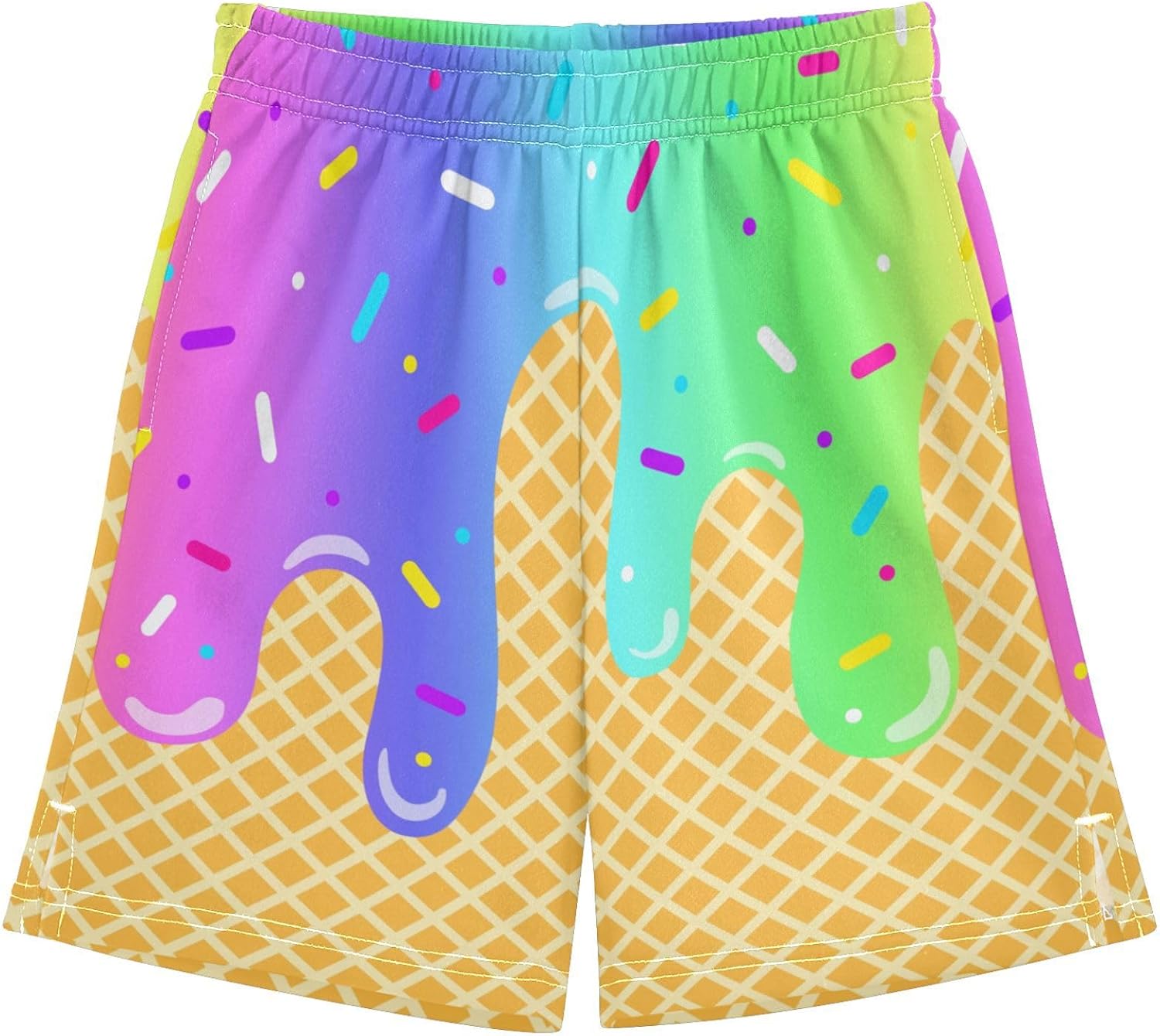 Boys Athletic Shorts Basketball Shorts Ice Cream Hiking Gym Shorts with Pocket for Outdoor Activity 7-15Y - Image 16