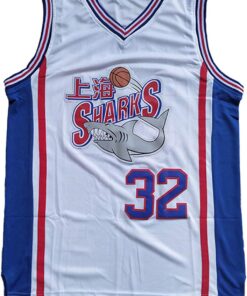 #32 Jimmer Fredette Shanghai Sharks Basketball Jersey Men White