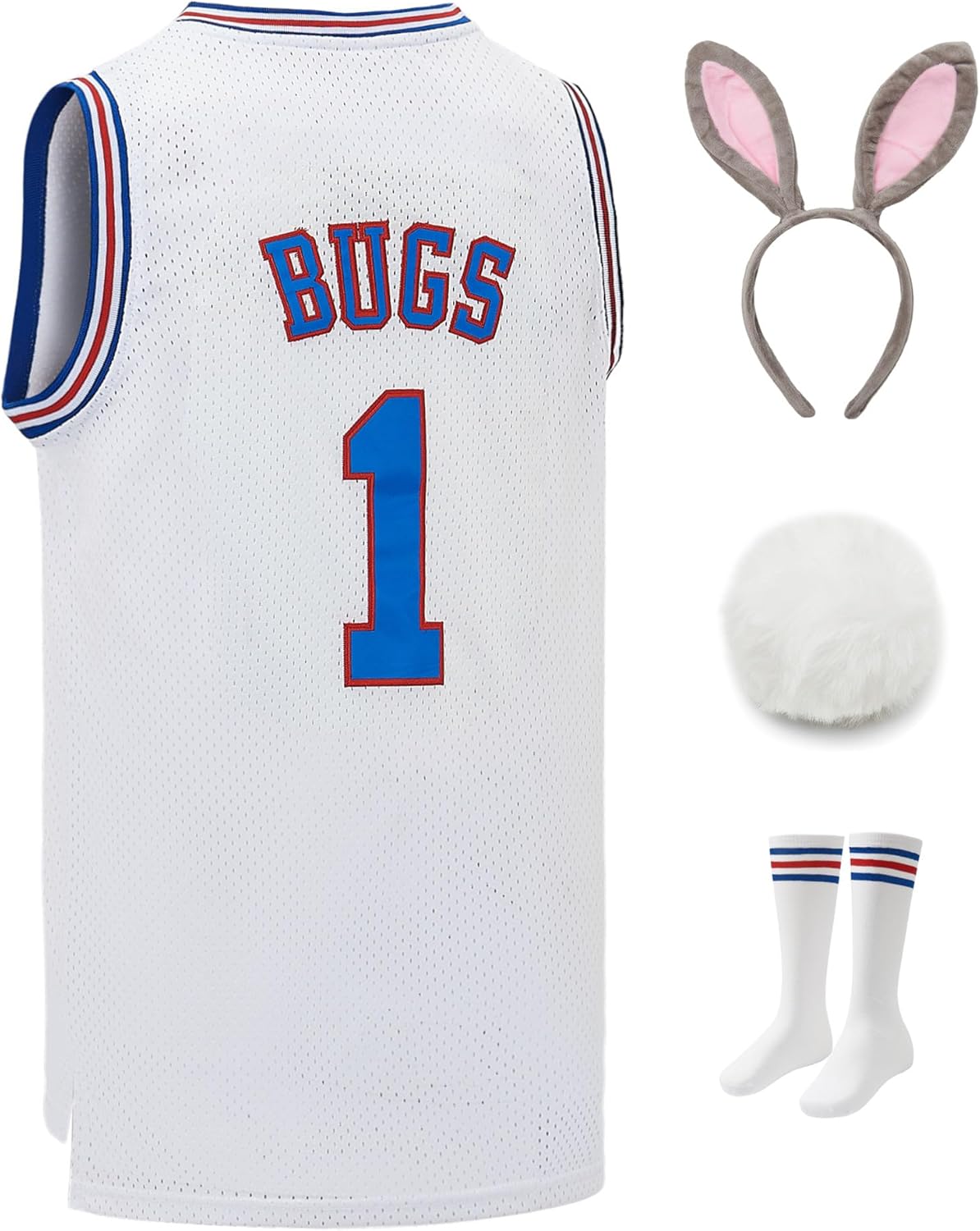 Youth Basketball Jersey Bugs #1 Moive Sport Jerseys Bunny Shirts for Kids