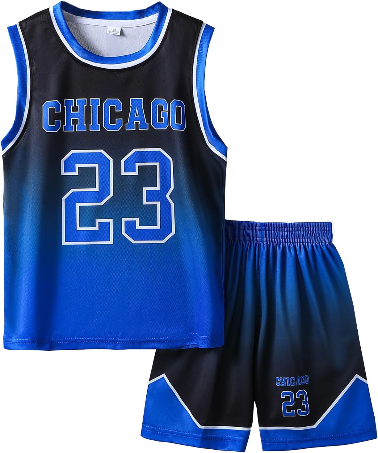 Basketball Jerseys 23# for Kids Youth Sports T-Shirt Jersey Boys Girls Gradient Basketball Uniform Set 6-16Years - Image 7
