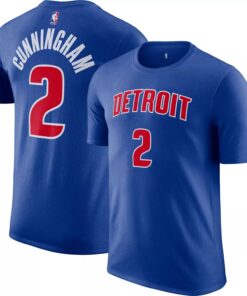 Cade Cunningham Detroit Pistons NBA Kids Youth 4-20 Blue Icon Edition Performance Jersey T-Shirt