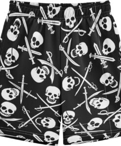 Boys Athletic Shorts with Pockets Running Basketball Shorts for Youth Elastic Waist Size 7-16