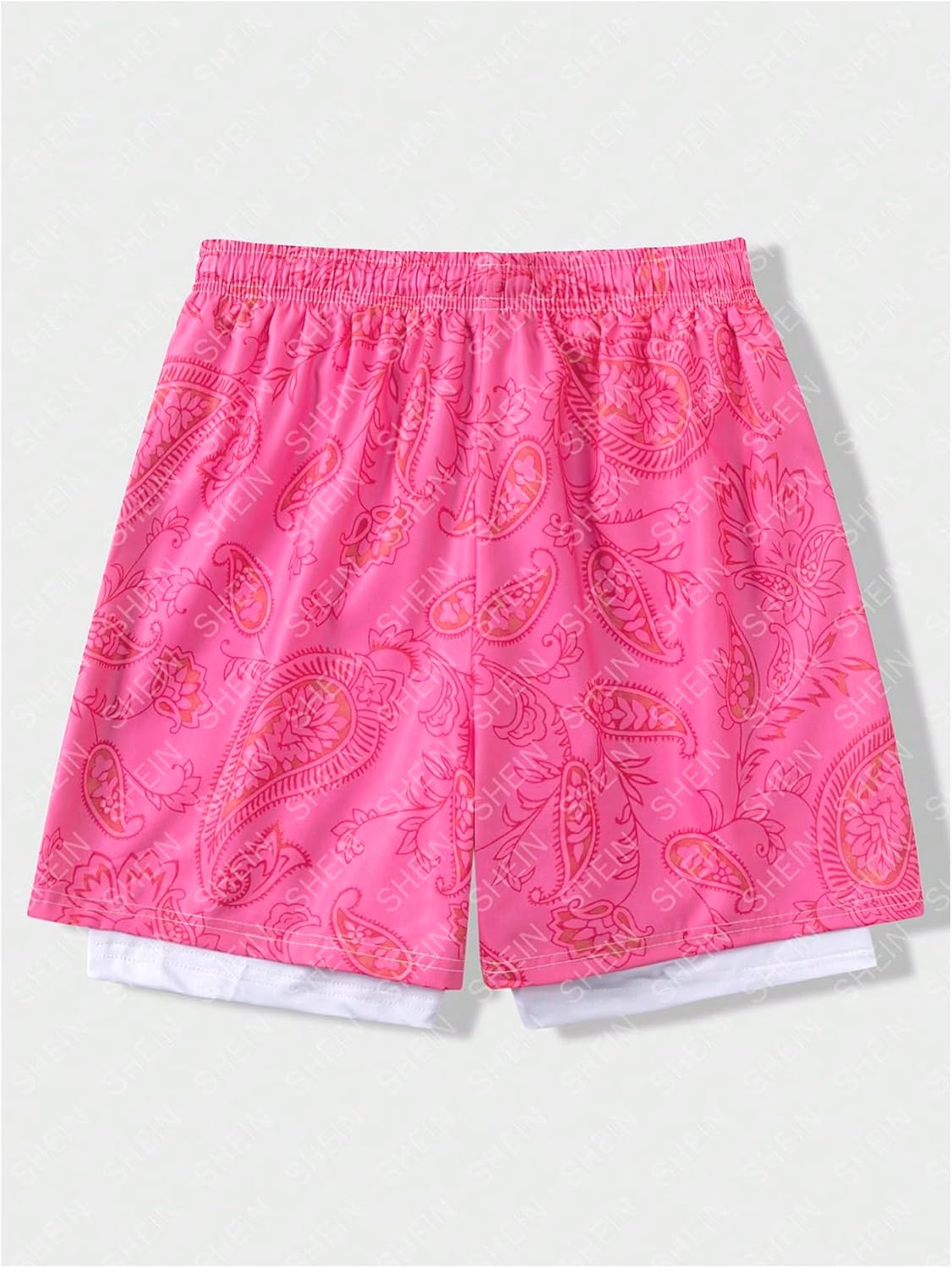 GORGLITTER Men's Skull-Hand Graphic Basketball Shorts with Liner 2 in 1 Drawstring Waist Workout Athletic Shorts - Image 2