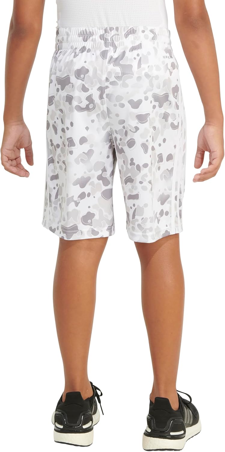 adidas Boys Aeroready® Elastic Waistband Camo Shorts - Image 4