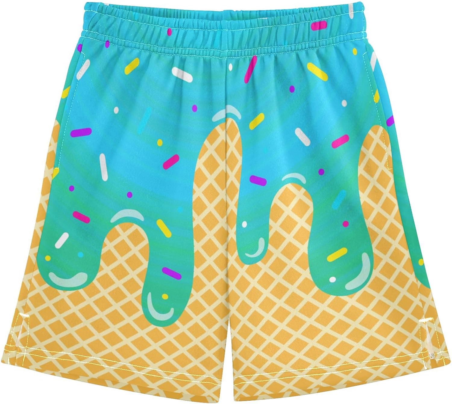 Boys Athletic Shorts Basketball Shorts Ice Cream Hiking Gym Shorts with Pocket for Outdoor Activity 7-15Y - Image 26