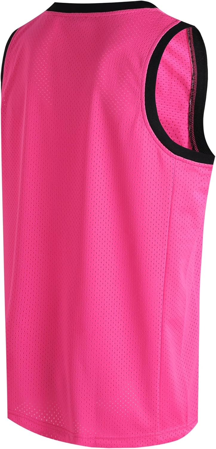 Pullonsy Men's Mesh Athletic Basketball Jersey V-Neck Hip Hop Sports Shirts Fans Tank Top - Image 2