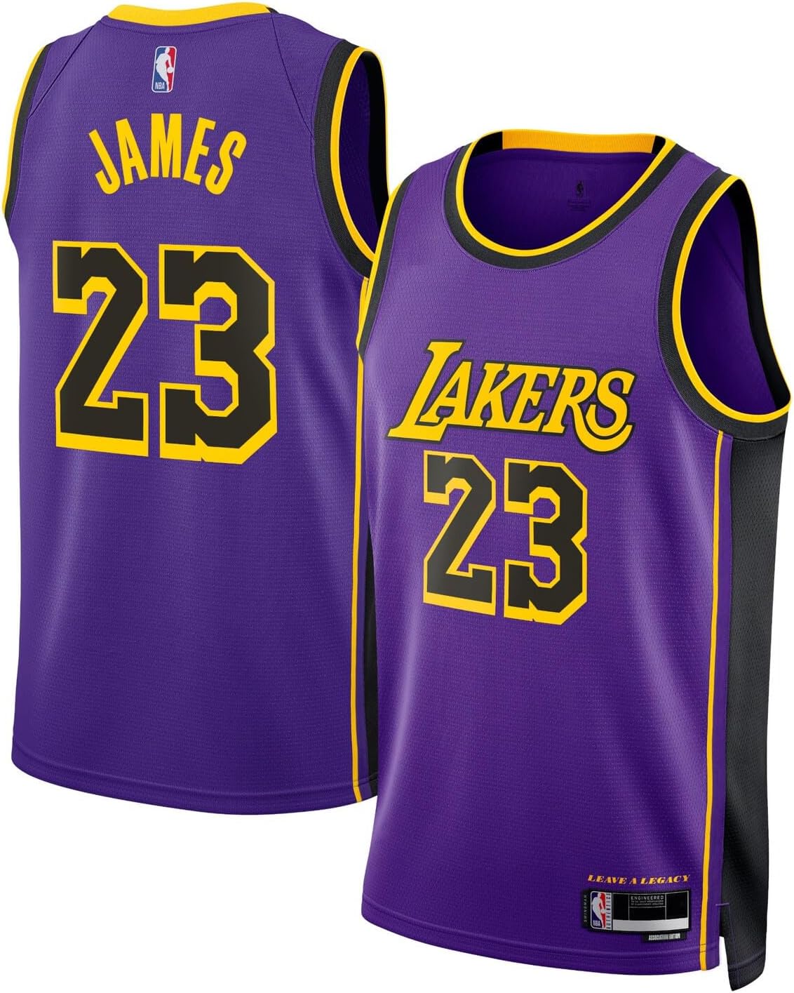 Lebron James Los Angeles Lakers NBA Kids Youth 8-20 Purple Statement Edition Swingman Jersey
