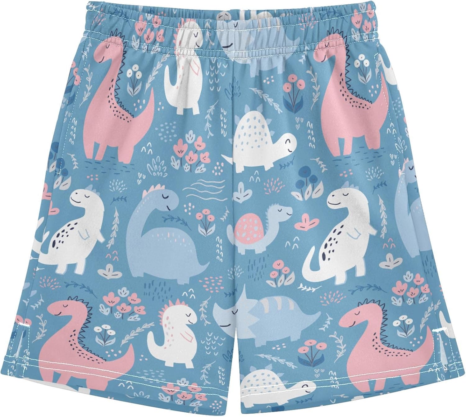 Boys Athletic Shorts with Pockets Running Basketball Shorts for Youth Elastic Waist Size 7-16 - Image 20